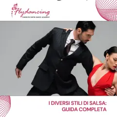 Coppia elegante balla salsa. Scopri i diversi stili di salsa alla scuola di salsa.