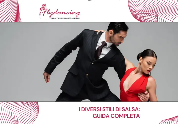 Coppia elegante balla salsa. Scopri i diversi stili di salsa alla scuola di salsa.