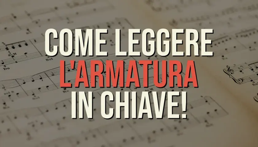 Impara a leggere l'armatura in chiave con questo spartito musicale.