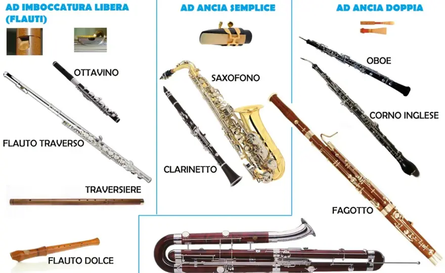 Strumenti a fiato, legni e ottoni - come scegliere