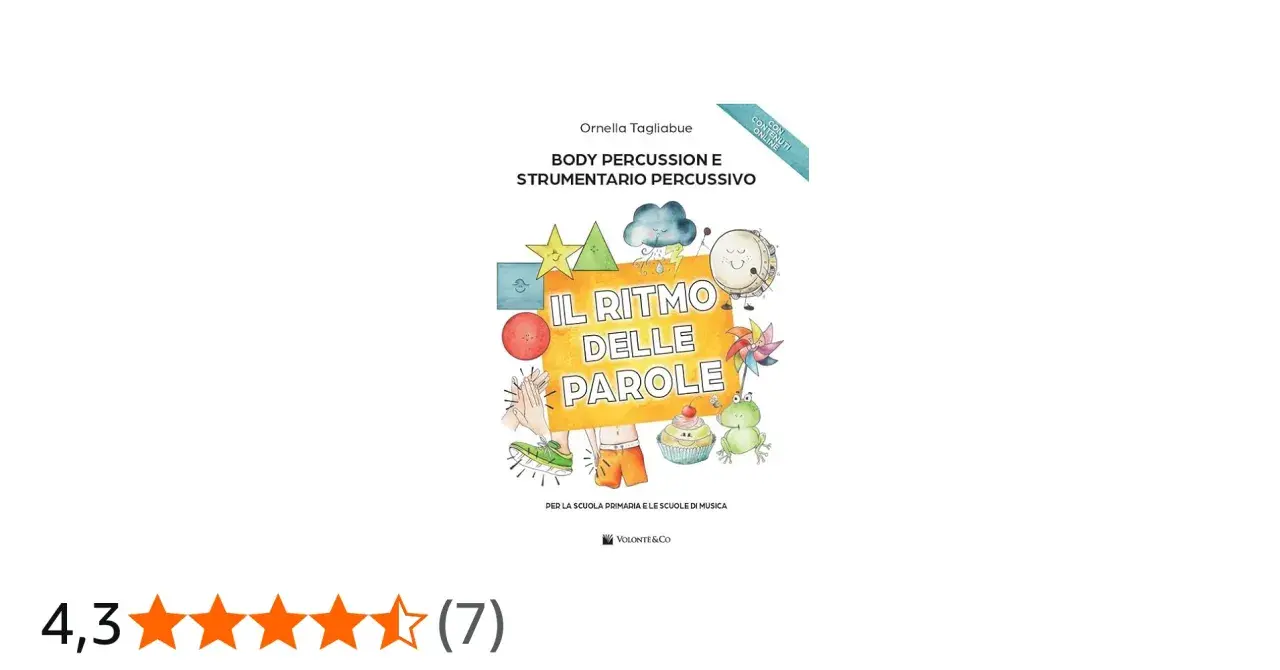 Copertina libro "Il ritmo delle parole" per la scuola primaria, con illustrazioni colorate e simpatici personaggi.