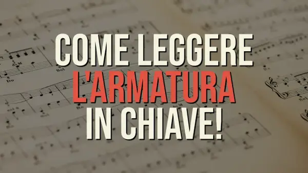 Impara a leggere l'armatura in chiave con questo spartito musicale.