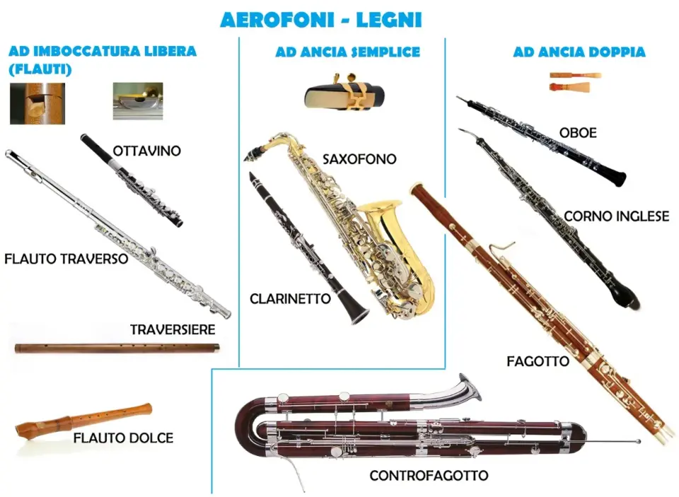 Strumenti a fiato, legni e ottoni - come scegliere